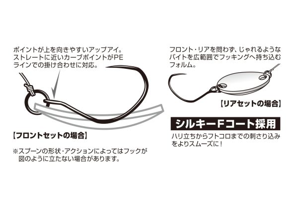 デコイ | Decoy - AH-9 FLORIA バーブレス フロント＆リアフック